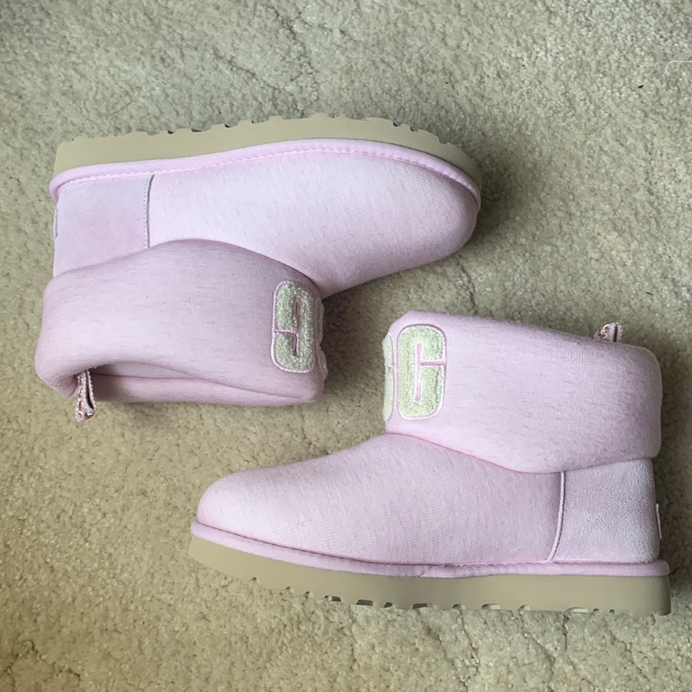 🆕 UGG Women’s Classic Mini Suede Jersey Cozy Boot - Pink *UGG Exclusive*